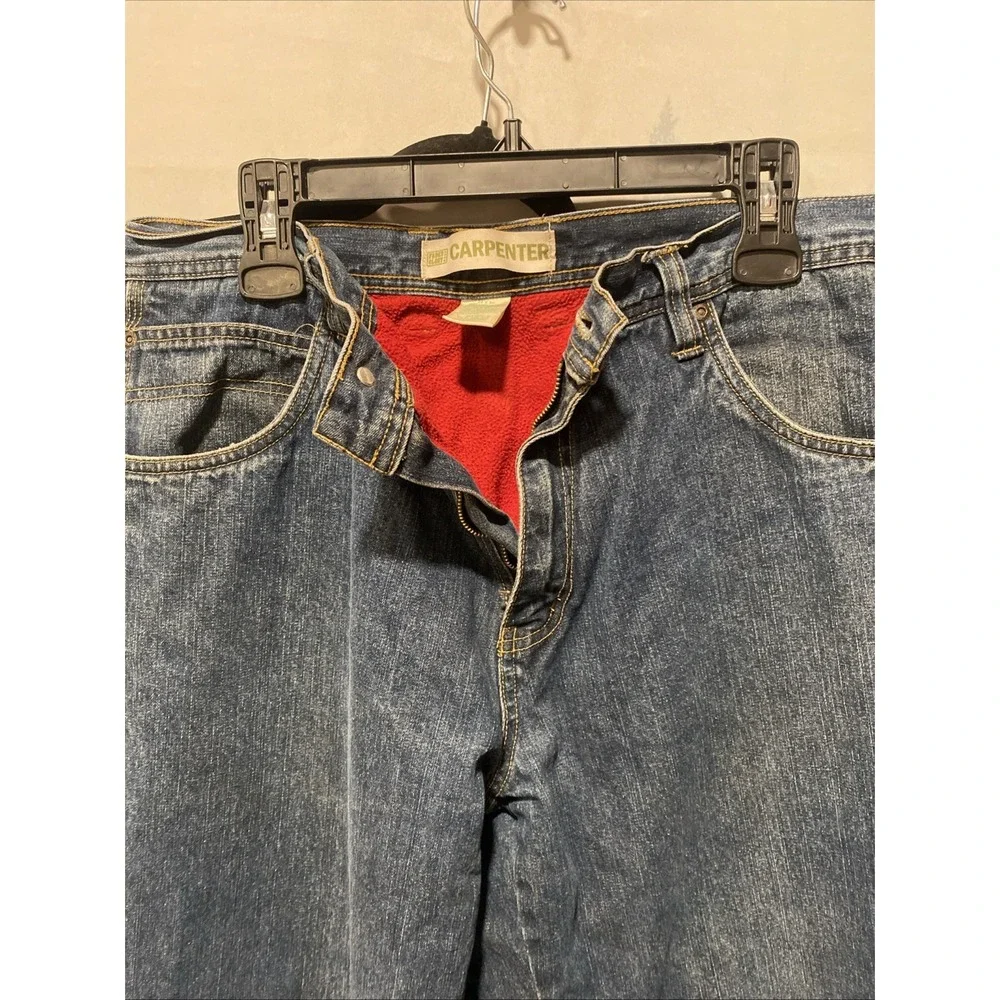 VINTAGE Faded Glory Carpenter Jeans 34x32 Lined
